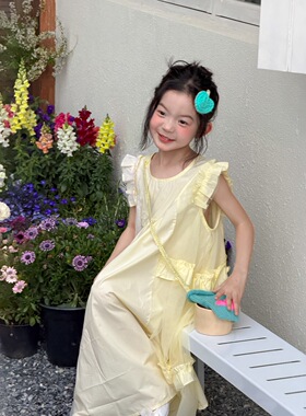 女童夏款纯棉连衣裙夏季中小童装宝宝背心裙子儿童公主裙
