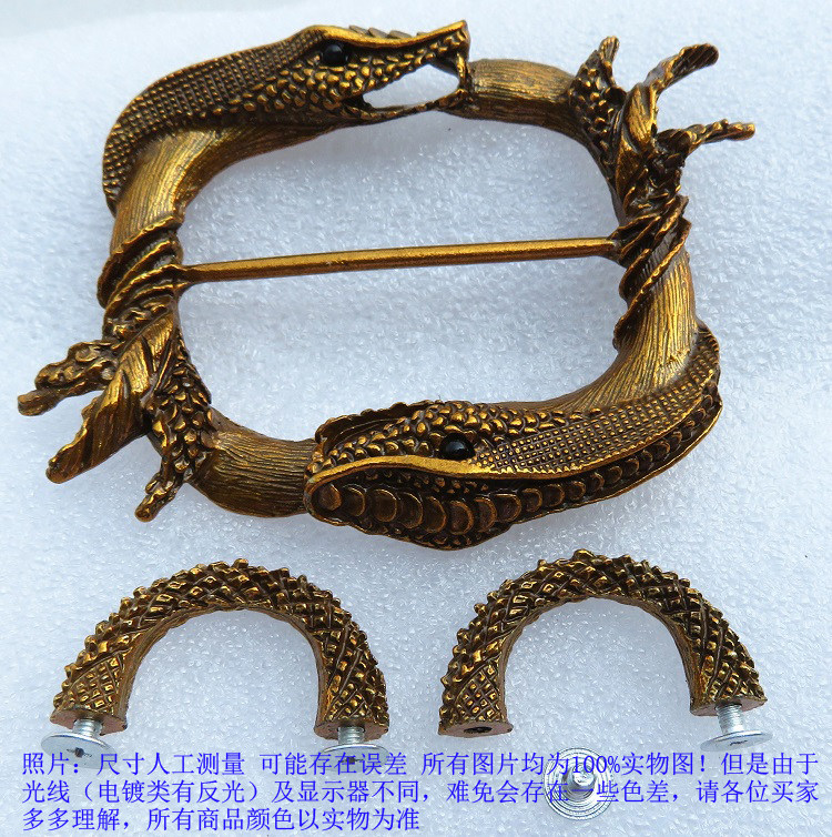 箱包配件五金复古龙头拱桥半圆