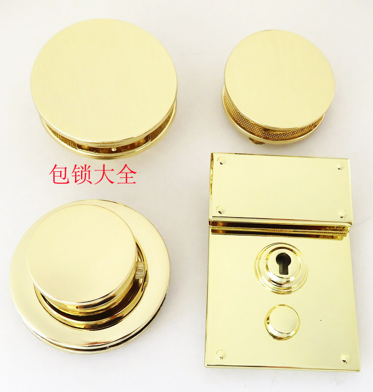 箱包夹子弹簧锁按键圆形翻盖