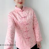 旗袍上衣国风礼服女 长袖 原创开襟高端大气中国风日常女装 中式