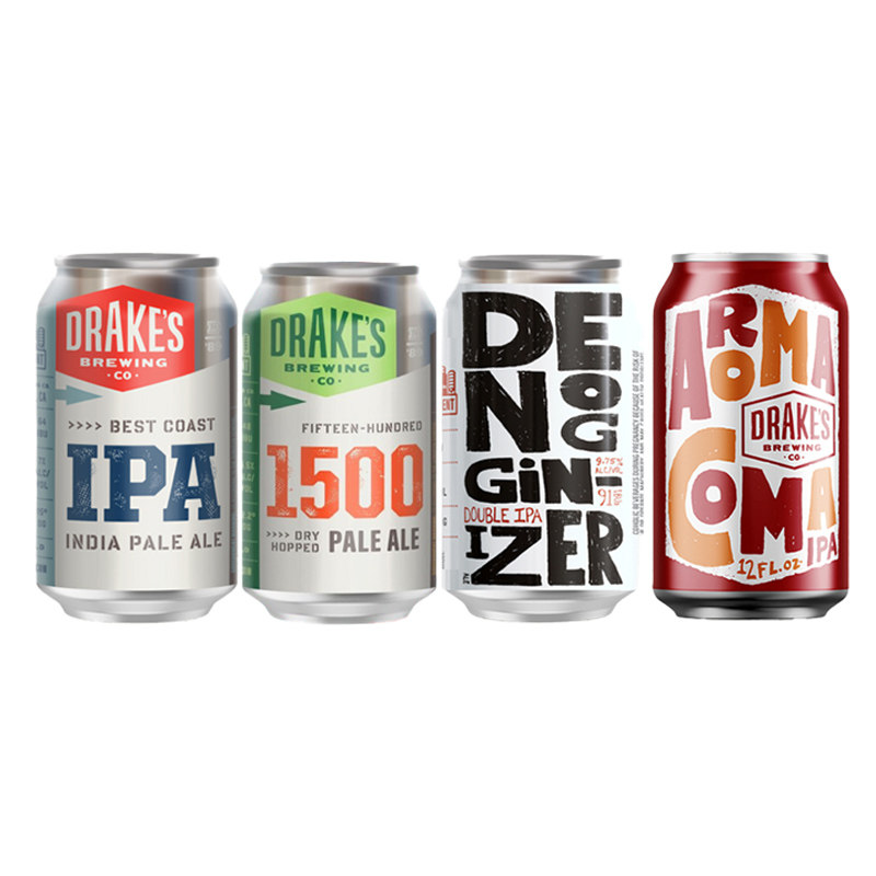 美国进口Drake's加州公鸭啤酒1500美式淡色艾尔355ML 皮尔森IPA