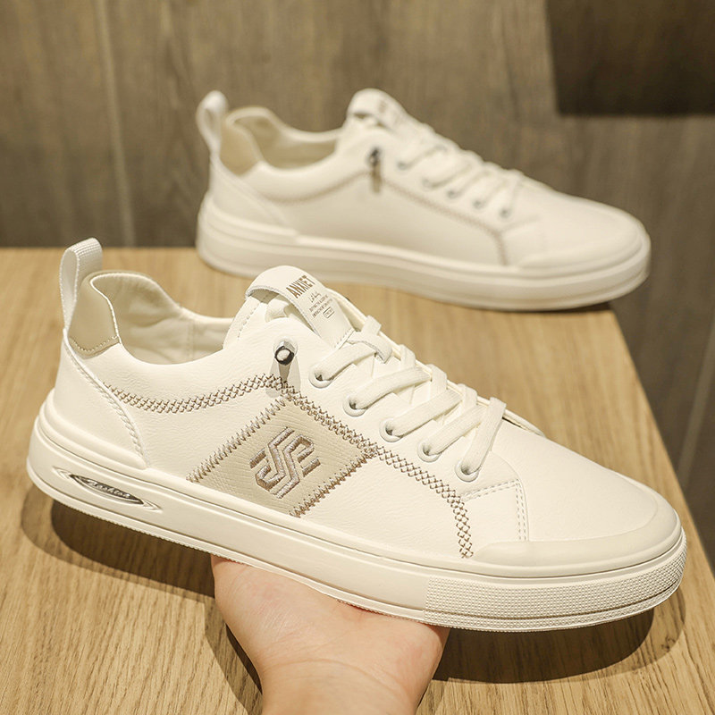 男鞋2026新款春季一脚蹬懒人平板鞋男士运动休闲皮鞋软底小白潮鞋,流行男鞋,休闲板鞋,淘宝优惠券,粉丝福利购,淘宝优惠卷