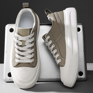 帆布男鞋2026新款夏季透气高级感包头板鞋轻便减震软底休闲运动鞋