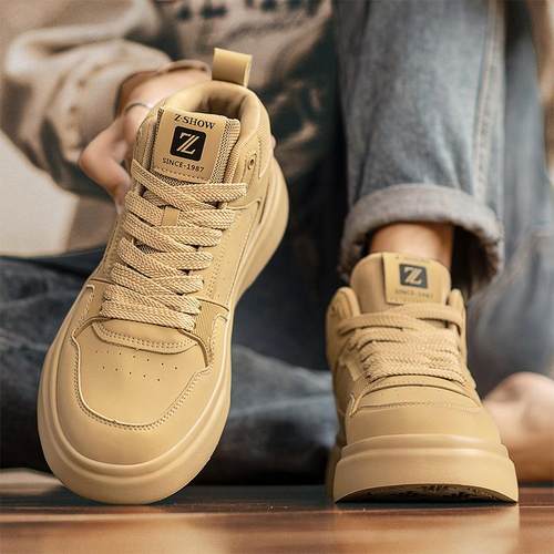 中帮男鞋秋冬款运动休闲鞋子