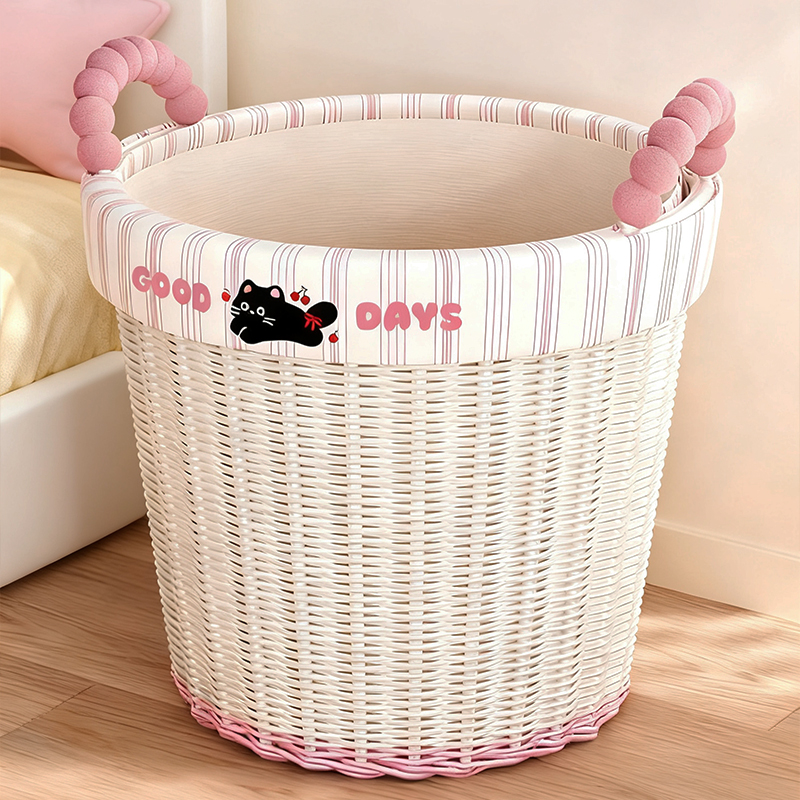 高颜值多巴胺脏衣篓博主同款