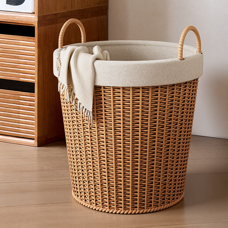 脏衣篓放脏衣服收纳筐家用脏衣篮洗衣篮浴室仿藤编篮筐轻奢高颜值