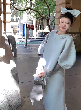 渔小平 山茶花 羊毛手工双面呢两件套富家千金巨好看的两件套冬装