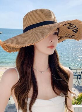 大帽檐遮阳帽女2025新款