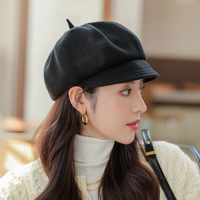秋冬季网红八角帽女新款时尚潮流鸭舌帽春秋季户外百搭休闲贝雷帽,服饰配件/皮带/帽子/围巾,帽子,淘宝优惠券,粉丝福利购,淘宝优惠卷