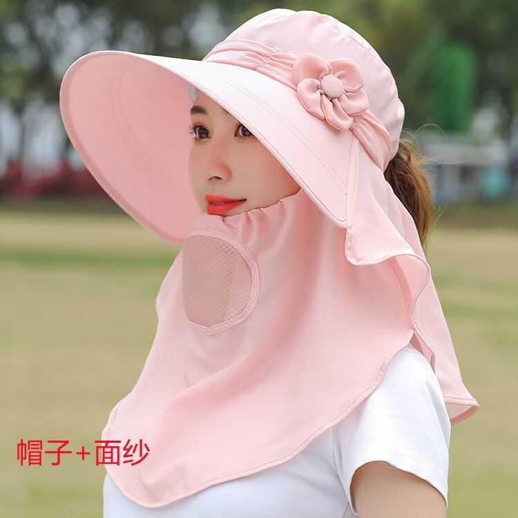采茶遮阳帽防紫外线防晒女士夏天
