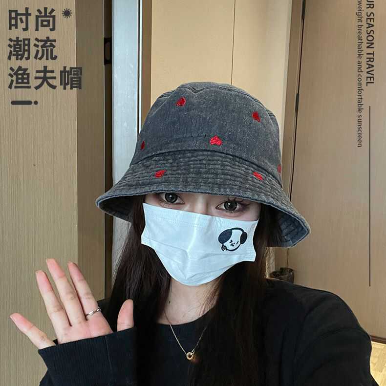 户外渔夫帽女牛仔防晒休闲春夏季