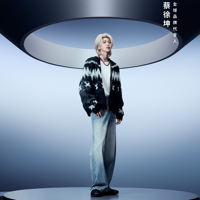 蔡徐坤同款BONELESS复古牛仔裤