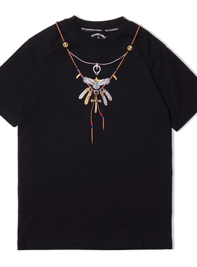 TCA 2018SS Goro's inspired 潮流高桥老鹰羽毛刺绣短袖情侣款t恤