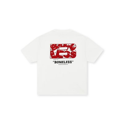 BONELESS趣味字母短袖T恤夏季新款趣味撞色宽松凉感速干体恤男女