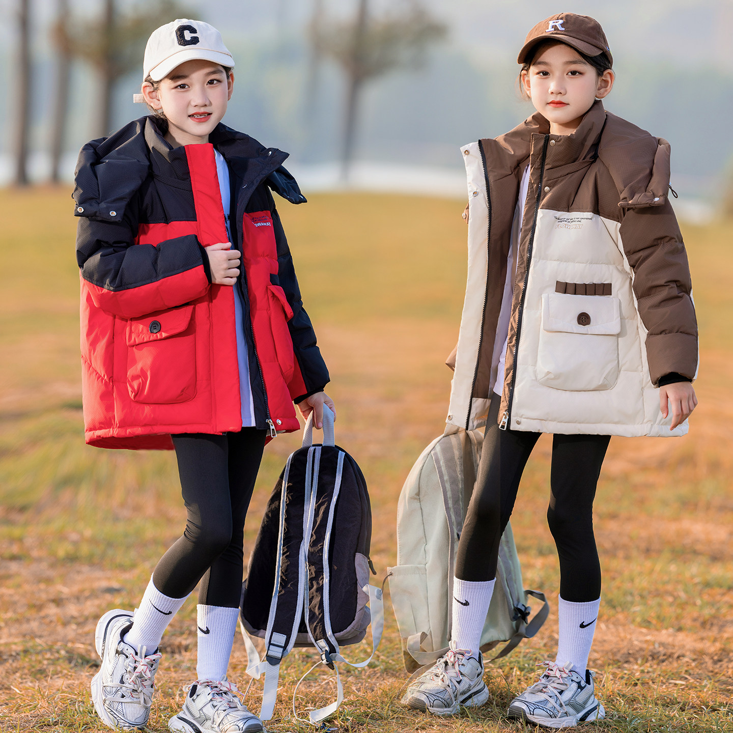 2026新款儿童女童羽绒服中长款韩版加厚宽松童装中大童洋气冬装