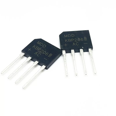 MDD整流器KBP206/210/307/310/406/410扁桥2A/3A/4A1000V整流桥堆
