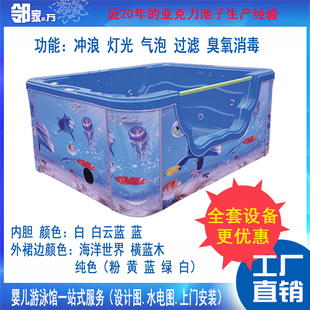 嬰兒游泳館母嬰店亞克力玻璃大池寶寶新生兒月子醫院洗浴水育早教