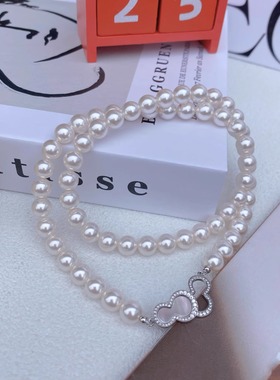 施家珍珠项链女款2025新款爆款轻奢小众高级感葫芦扣