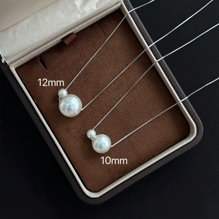 F1同款Damson珍珠项链通体S925纯银不掉色进口施家珍珠简约百搭