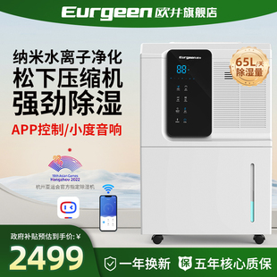 欧井大功率除湿机空气净化抽湿别墅地下室除湿器涂鸦WIFI智联652E