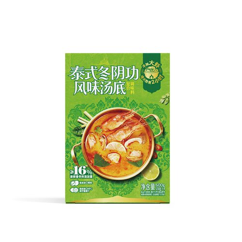 泰式冬阴功汤风味汤底汤汁浓郁