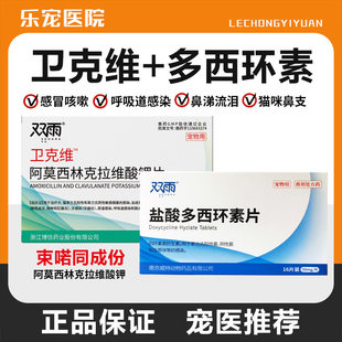 卫克维阿莫西林克拉维酸钾片速宠物消炎药狗猫感冒皮肤泌尿感染