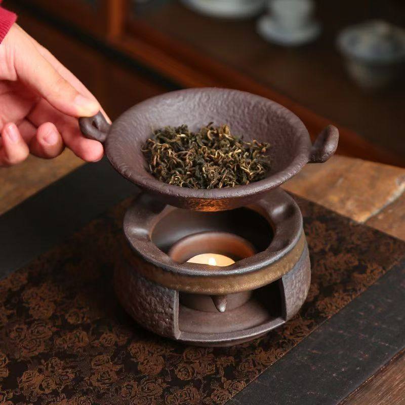 烤茶炉套组蜡烛加热温茶炉茶道配件茶叶提香炒茶器烘焙茶瓦片暖,餐饮具,茶道/香炉,淘宝优惠券,粉丝福利购,淘宝优惠卷