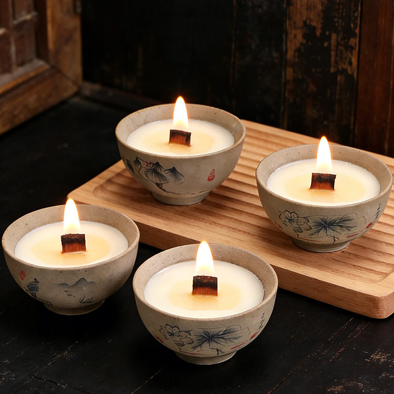 复古茶杯陶瓷茶蜡大豆蜡香薰蜡烛中式文艺氛围卧室节日大豆伴手礼,洗护清洁剂/卫生巾/纸/香薰,香薰蜡烛,淘宝优惠券,粉丝福利购,淘宝优惠卷