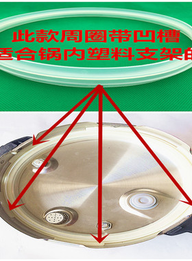 适用苏泊尔配件电压力锅密封圈高压锅皮圈5L6升硅胶圈硅胶垫子A款