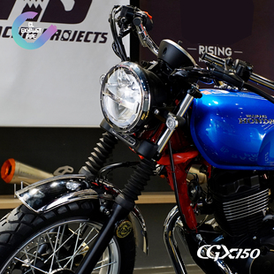 适用本田CGX150摩托车前挡泥板加长改装配件电镀复古无损安装