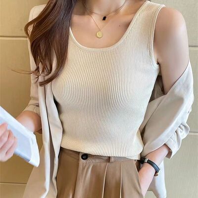 Women's Vest Top with Side Bust Coverage, Thin Camisole