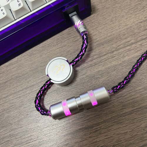 Custom 8K SPC Aviation Cable, Hollow Dot LED
