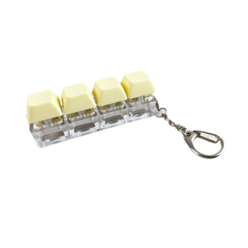 Button Keycap Fidget Keychain 4 Keys Keyboard Decompression