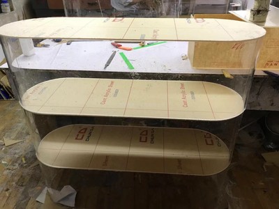 透明亚克力圆弧形模型设备展示罩