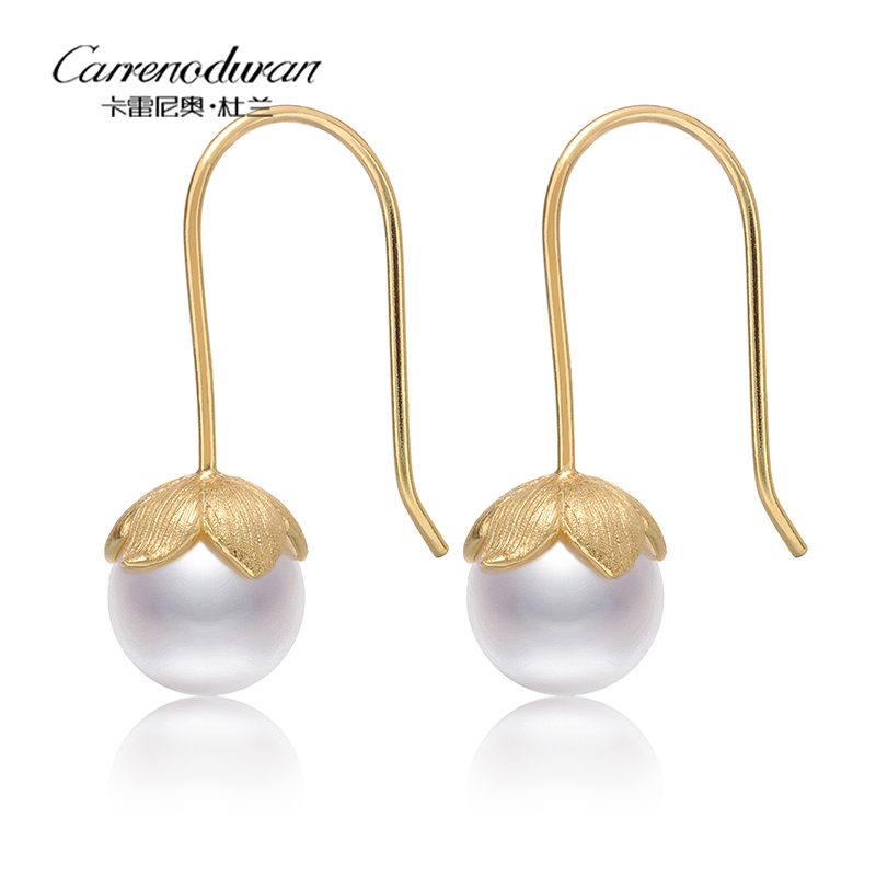 杜兰珍珠耳坠925银材质