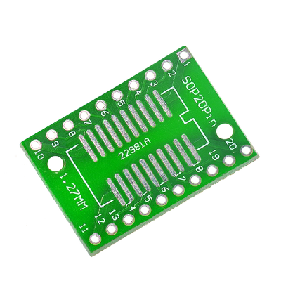 SOP20 SSOP20 TSSOP20贴片转直插DIP 0.65/1.27转接板10个