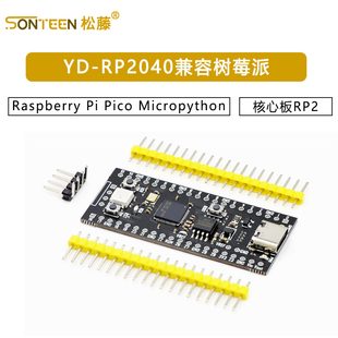 YD-RP2040兼容树莓派核心板RP2 Raspberry Pi Pico Micropython