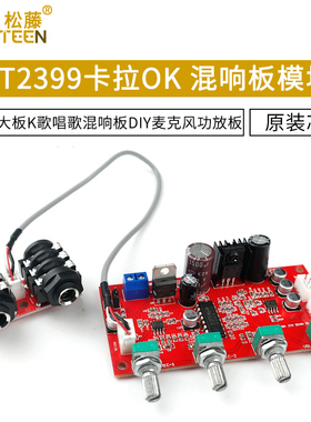 卡拉OK板 PT2399混响 带运放前级放大效果超NE5532 M65831