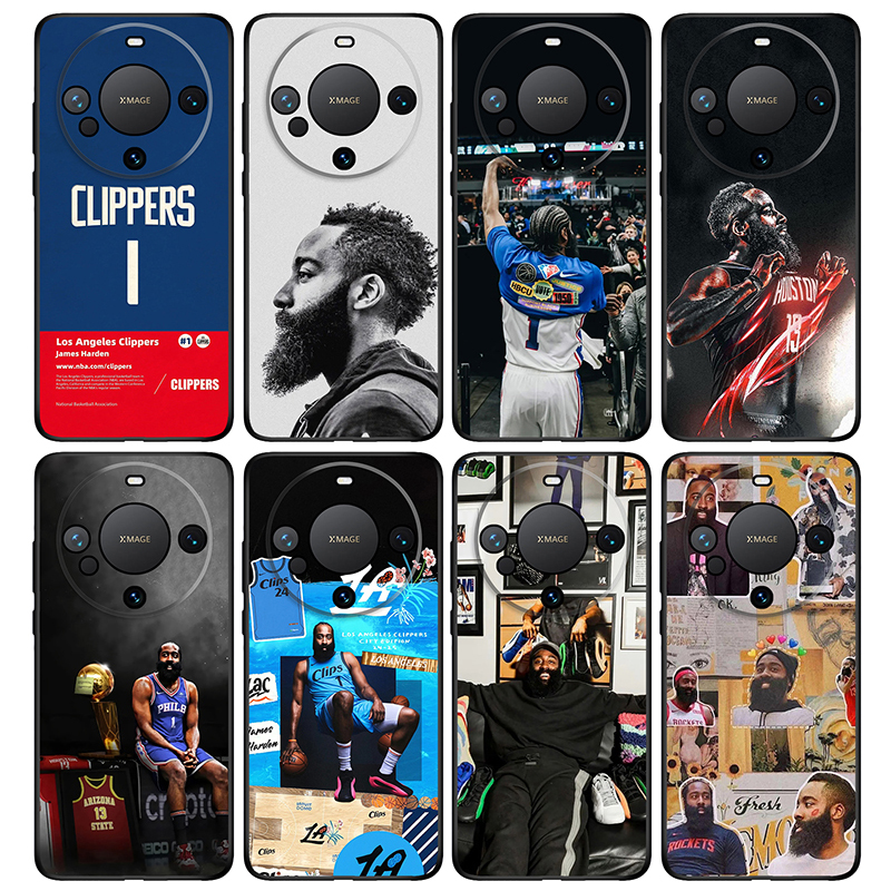 适用华为Mate70/60Pro+手机壳哈登畅享70x荣耀Magic5/6/7磨砂vivoX200全包X50/X40防摔30NBA硅胶oppo X8快船