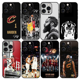 适用苹果15/16pro/17手机壳哈登iPhone14plus磨砂ip15Pro Max防摔全包e小米软壳oppo硅胶骑士定制NBA球星vivo