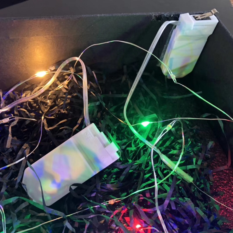 2米开盖即亮暖色灯串自动亮