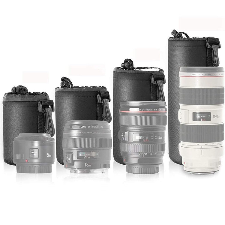 单反相机镜头袋收纳包 镜头保护袋套筒腰包 相机包简约简易收纳袋