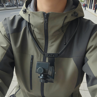 挂脖手机支架第一人称视角拍摄自拍架视频适用gopro配件运动相机