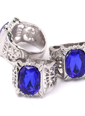 黑执事夏尔蓝宝石戒指动漫戒指 夏尔cos戒指道具动漫周边戒指