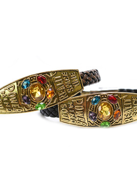 新款动漫周边 响指皮绳手镯 联盟 复仇3手链 漫画手绳