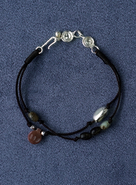 SALE E PEPE胡椒盐·纯银酒壶编绳手链