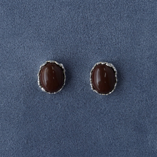 SALE PEPE胡椒盐·纯银卵石葡萄耳环