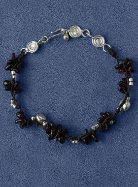 SALE E PEPE胡椒盐·纯银石榴石葡萄多多手链