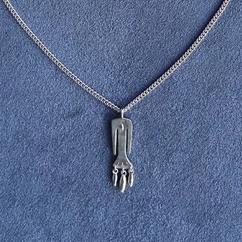 SALE E PEPE胡椒盐 纯银鸟人项链