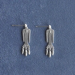 纯银小鸟人耳环 PEPE胡椒盐 SALE